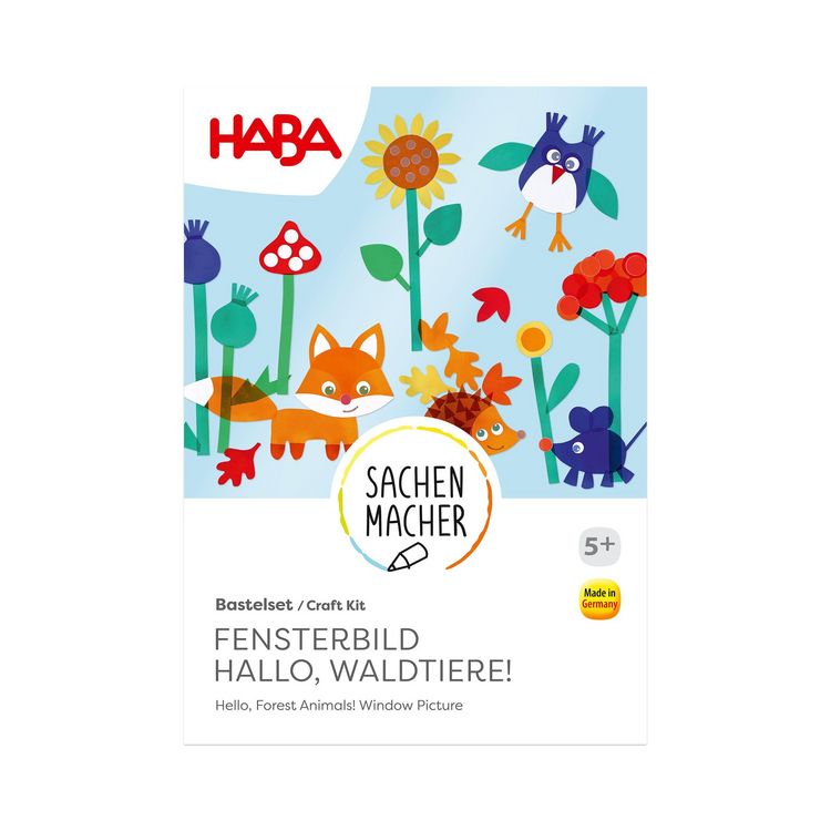 Produktbild: Bastelset - Fensterbild Hallo, Waldtiere!