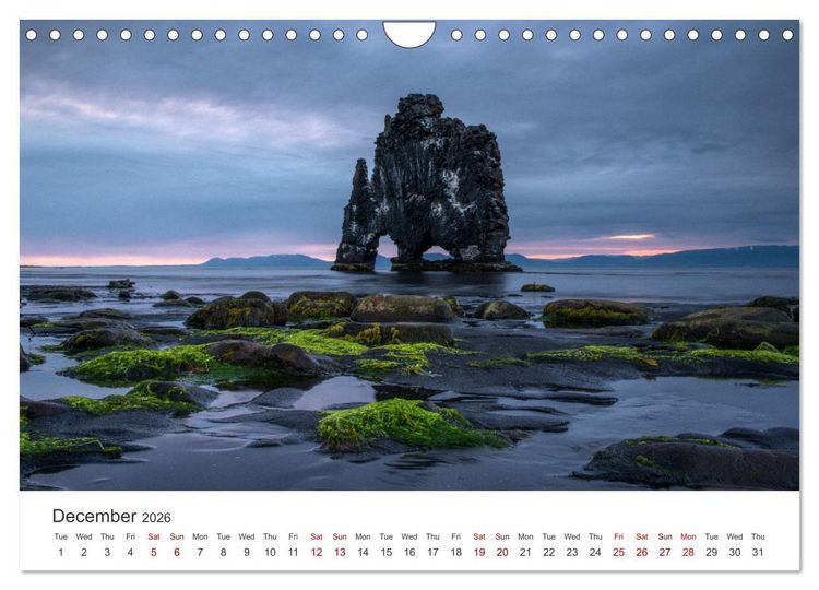 Produktbild: Summer in Iceland (Wall Calendar 2026 DIN A4 landscape), CALVENDO 12 Month Wall Calendar