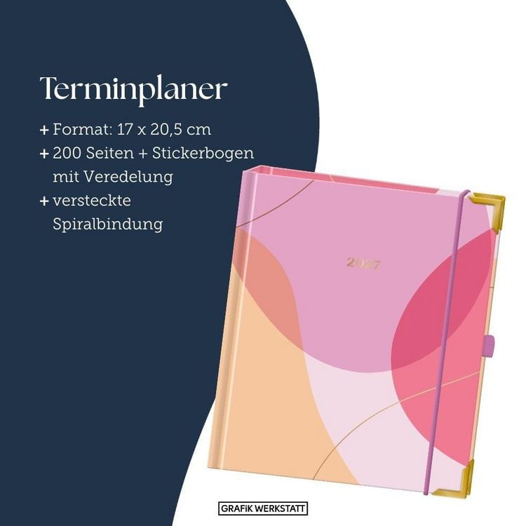 Produktbild: Terminplaner A5 Premium 2027 Kreise