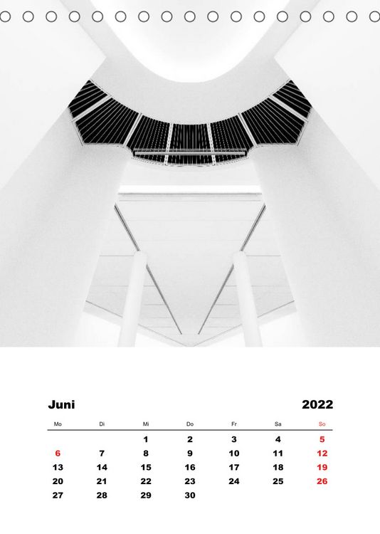 Produktbild: Minimalistische Architektur (Tischkalender 2022 DIN A5 hoch)