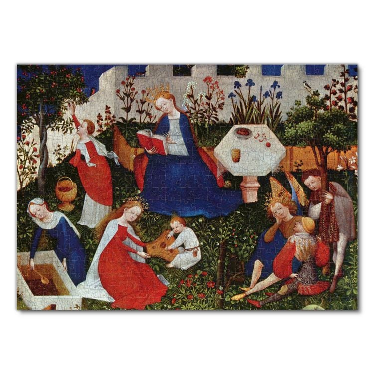 Produktbild: Lais Puzzle Meister des Frankfurter Paradiesg&auml;rtleins - Maria im beschlossenen Garten mit Heiligen 500 Teile