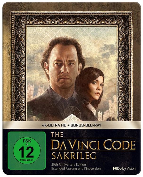 Produktbild: The Da Vinci Code - Sakrileg - Steelbook (2 4K Ultra HD) (+ Bonus-Blu-ray)