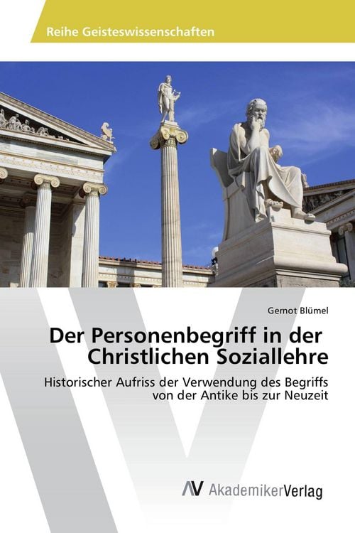 Produktbild: Der Personenbegriff in der Christlichen Soziallehre