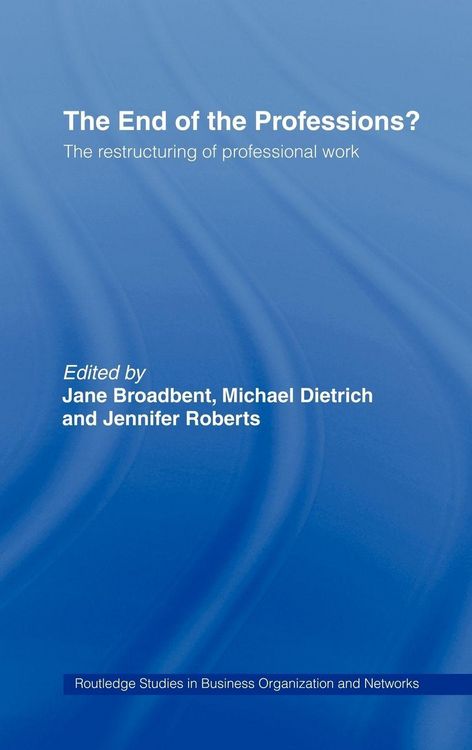 Produktbild: The End of the Professions?