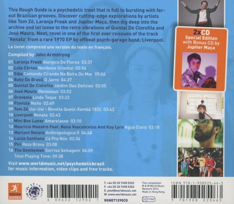 Produktbild: The Rough Guide To Psychedelic Brazil **2xCD Speci