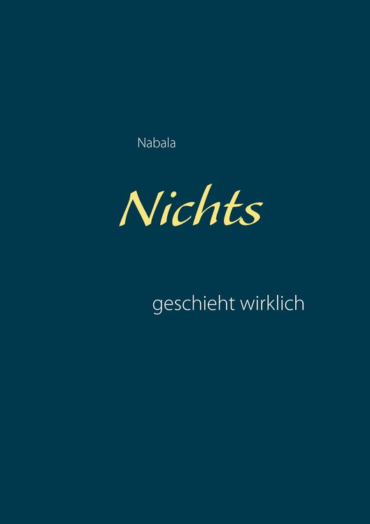Produktbild: Nichts geschieht wirklich