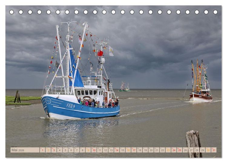 Produktbild: Nordsee-Urlaub (Tischkalender 2026 DIN A5 quer), CALVENDO Monatskalender