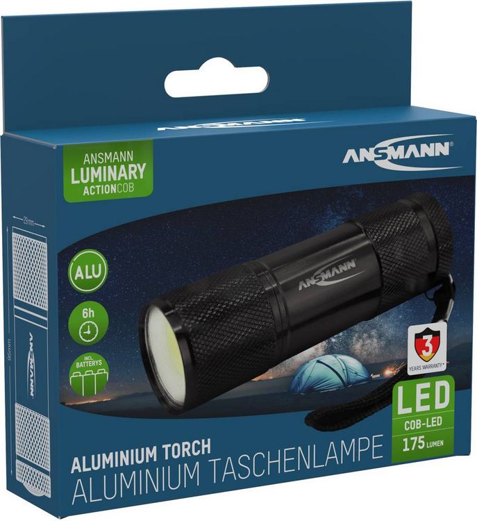 Produktbild: Ansmann Action COB LED Taschenlampe batteriebetrieben 175lm 6h