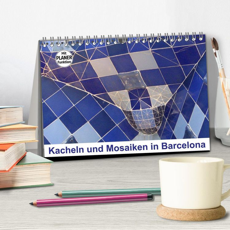 Produktbild: Kacheln und Mosaiken in Barcelona (Tischkalender 2026 DIN A5 quer), CALVENDO Monatskalender