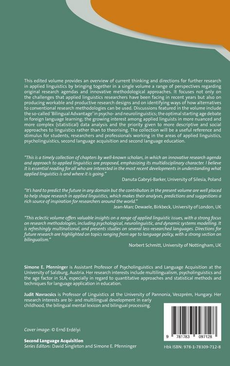 Produktbild: Future Research Directions for Applied Linguistics
