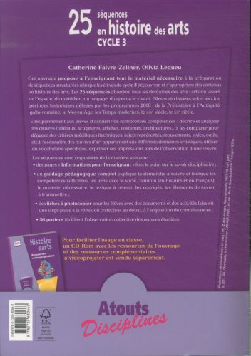 Produktbild: 25 s&eacute;quences en histoire des arts : cycle 3