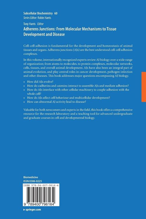 Produktbild: Adherens Junctions: from Molecular Mechanisms to Tissue Development and Disease