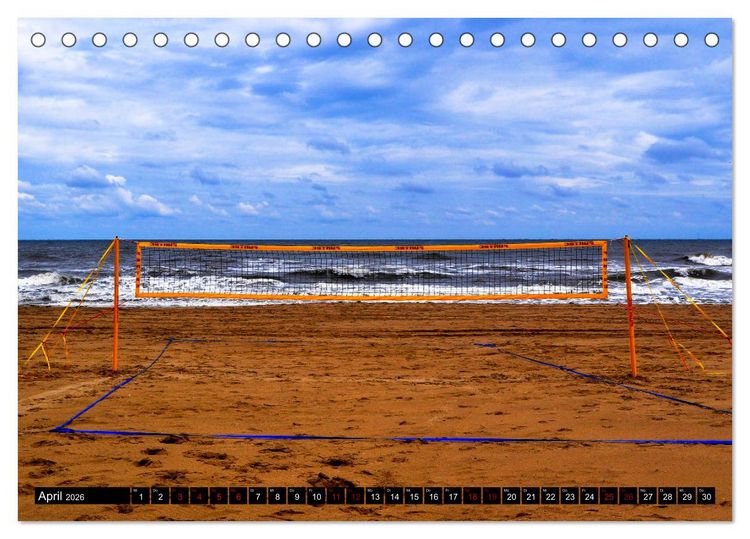 Produktbild: Volleyball Action (Tischkalender 2026 DIN A5 quer), CALVENDO Monatskalender