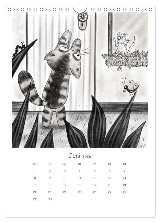 Produktbild: LEOPOLD DER DRITTE - Ein unglaublich liebenswerter Kater (Wandkalender 2026 DIN A4 hoch), CALVENDO Monatskalender