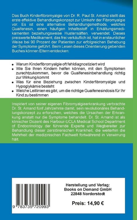 Produktbild: Kinderfibromyalgie