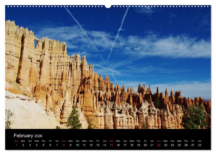 Produktbild: Spectacular Utah / UK-Version (High Quality Premium Wall Calendar 2026 DIN A2 landscape),CALVENDO 12 Month Wall Calendar