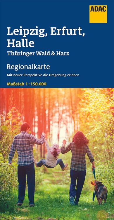 Produktbild: ADAC Regionalkarte Blatt 9 Leipzig, Erfurt, Halle 1:150 000