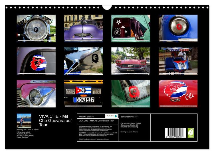 Produktbild: VIVA CHE - Mit Che Guevara auf Tour (Wandkalender 2026 DIN A3 quer), CALVENDO Monatskalender
