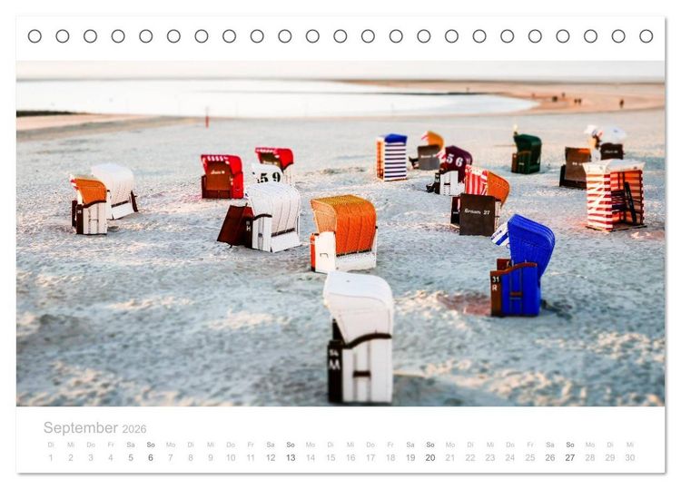 Produktbild: Einfach Borkum (Tischkalender 2026 DIN A5 quer), CALVENDO Monatskalender