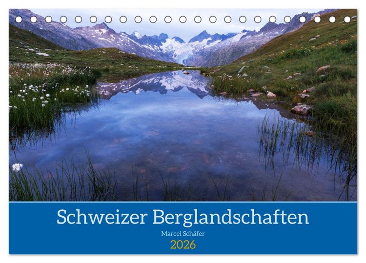 Produktbild: Schweizer Berglandschaften (Tischkalender 2026 DIN A5 quer), CALVENDO Monatskalender