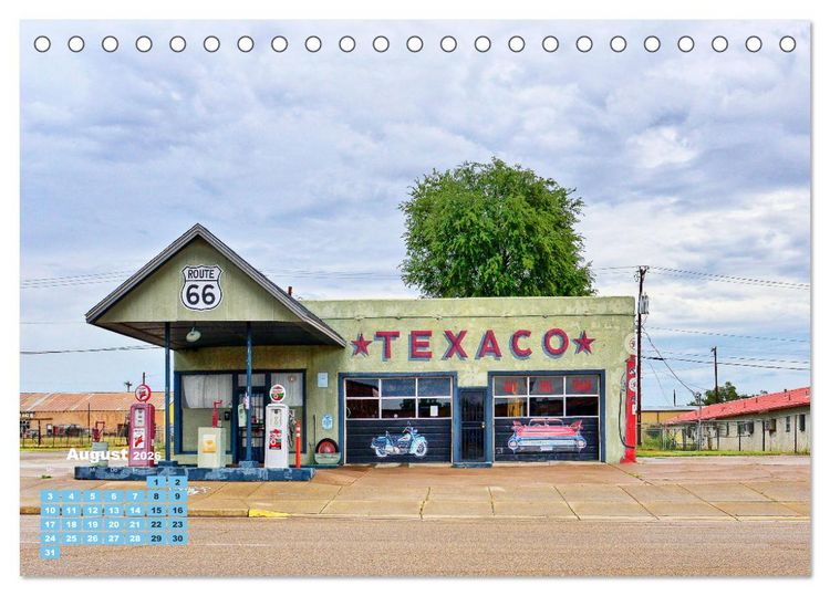 Produktbild: Historic Route 66 - National Scenic Byway (Tischkalender 2026 DIN A5 quer), CALVENDO Monatskalender