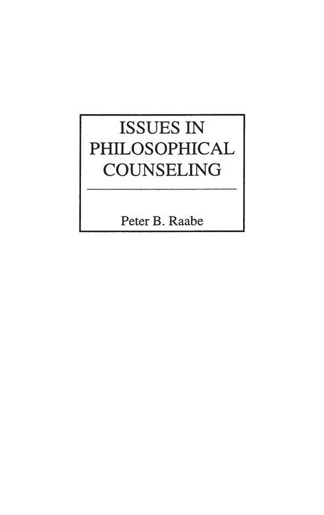 Produktbild: Issues in Philosophical Counseling