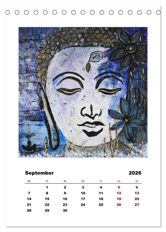 Produktbild: Buddha Relax (Tischkalender 2026 DIN A5 hoch), CALVENDO Monatskalender