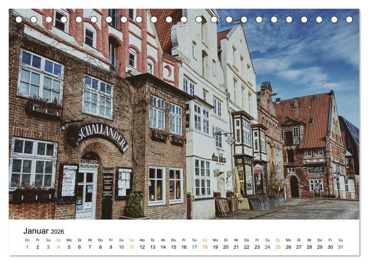 Produktbild: L&uuml;neburg (Tischkalender 2026 DIN A5 quer), CALVENDO Monatskalender