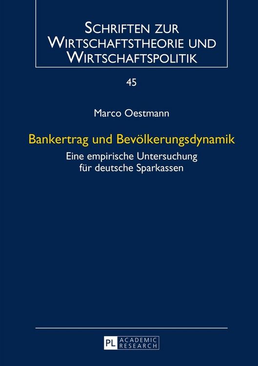 Produktbild: Bankertrag und Bev&ouml;lkerungsdynamik