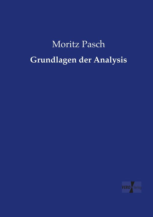 Produktbild: Grundlagen der Analysis