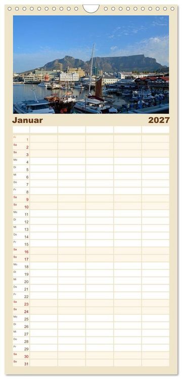 Produktbild: Familienplaner 2027 - Natur und Landschaft. S&uuml;dliches Afrika 2027 mit 5 Spalten (Wandkalender, 21 x 45 cm) CALVENDO