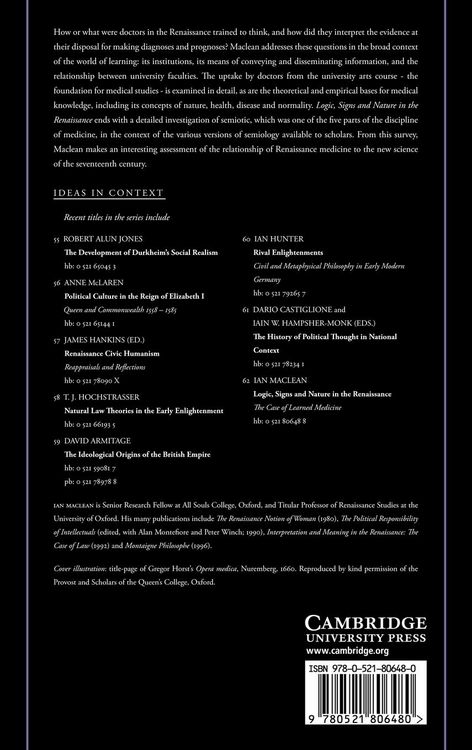 Produktbild: Logic, Signs and Nature in the Renaissance