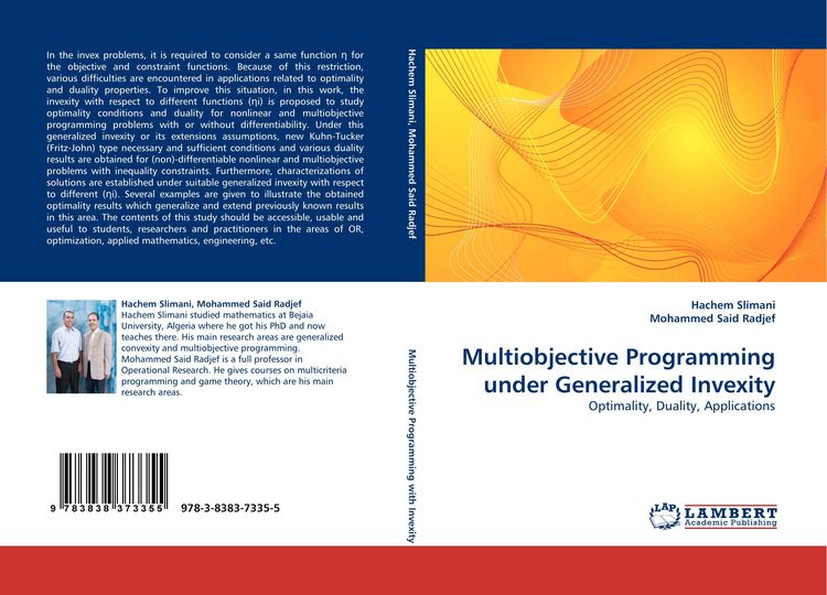 Produktbild: Multiobjective Programming under Generalized Invexity