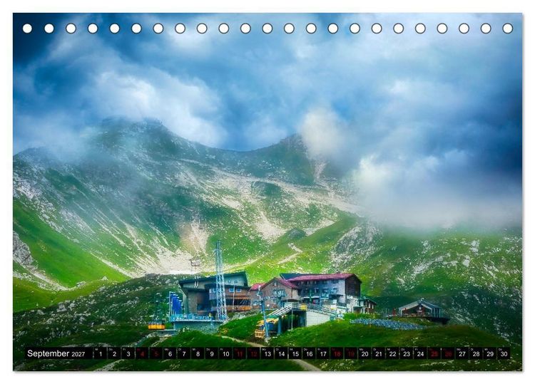 Produktbild: Oberstdorfer Bergwelt (Tischkalender 2027 DIN A5 quer), CALVENDO Monatskalender
