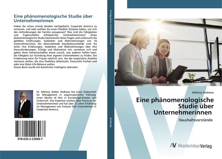 Produktbild: Eine ph&auml;nomenologische Studie &uuml;ber Unternehmerinnen