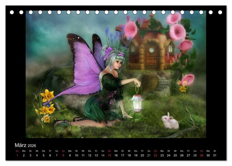 Produktbild: Elfenlichter (Tischkalender 2026 DIN A5 quer), CALVENDO Monatskalender