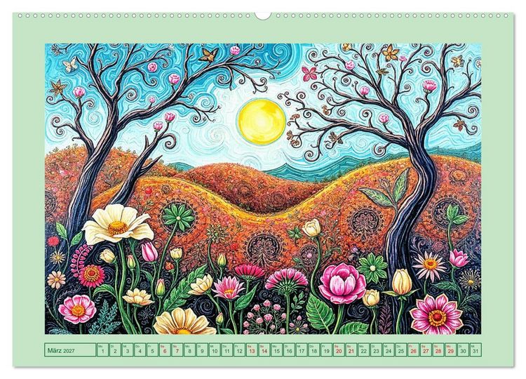 Produktbild: Topografie der Fantasie (hochwertiger Premium Wandkalender 2027 DIN A2 quer), Kunstdruck in Hochglanz