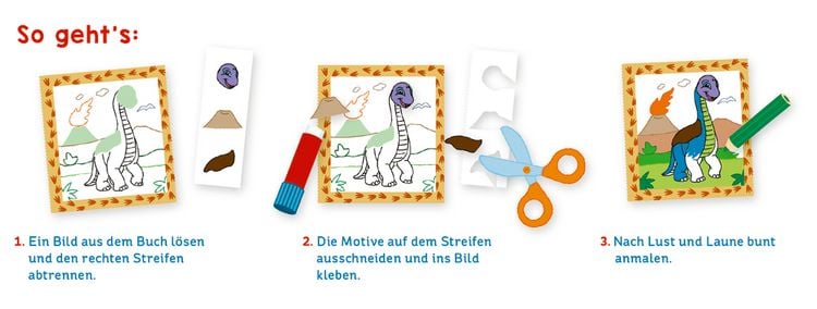 Produktbild: Coppenrath - Mini-K&uuml;nstler - Mein erstes Dino-Bastelbuch