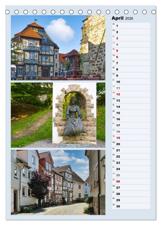 Produktbild: Hessisch Lichtenau (Tischkalender 2026 DIN A5 hoch), CALVENDO Monatskalender