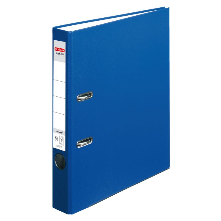 Produktbild: Herlitz Ordner maX.file protect A4 5cm blau