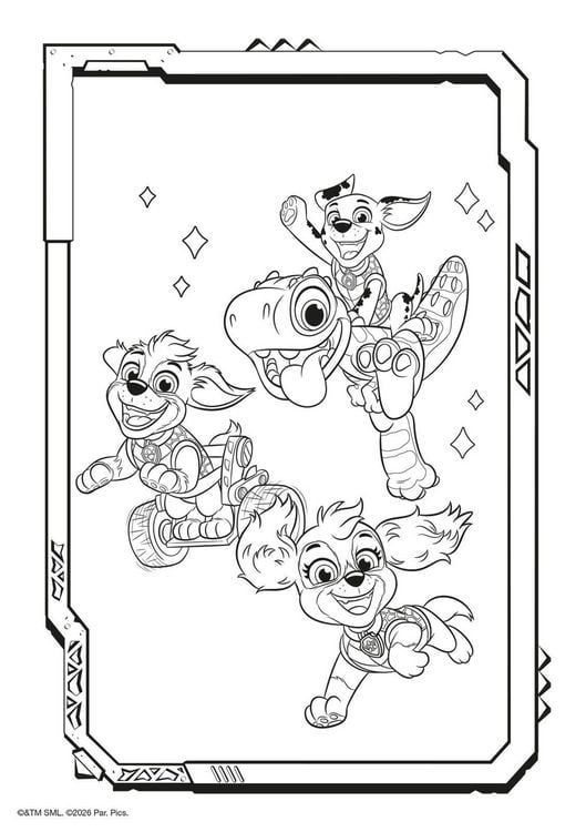 Produktbild: PAW Patrol Kindergartenheft: PAW Patrol - Der Dinofilm: Mal- und R&auml;tselblock