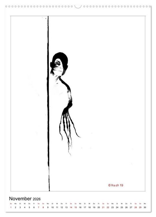 Produktbild: 2 MODELS - ABOUT ME UND GABRIELA - Bodypainting Skizzen Zenga Fotografie (hochwertiger Premium Wandkalender 2026 DIN A2 hoch), Kunstdruck in Hochglanz
