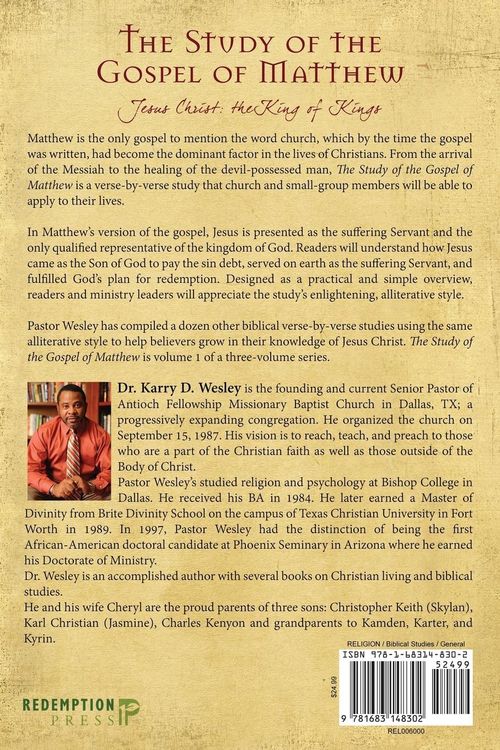 Produktbild: The Study of the Gospel of Matthew