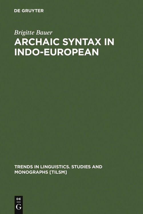 Produktbild: Archaic Syntax in Indo-European