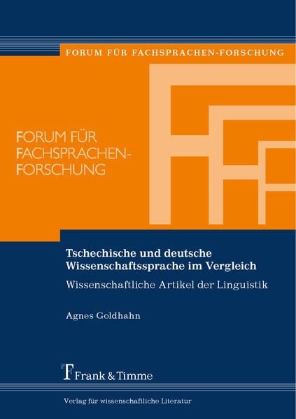 Produktbild: Tschechische und deutsche Wissenschaftssprache im Vergleich