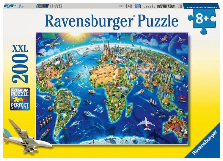 Produktbild: Puzzle Ravensburger Große, weite Welt 200 Teile XXL