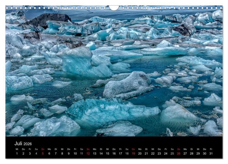 Produktbild: Island &ndash; Wunder aus Wasser (Wandkalender 2026 DIN A3 quer), CALVENDO Monatskalender