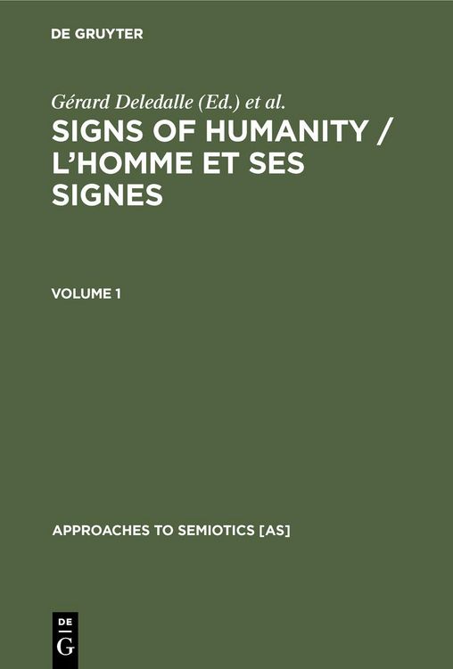 Produktbild: Signs of Humanity / L'homme et ses signes