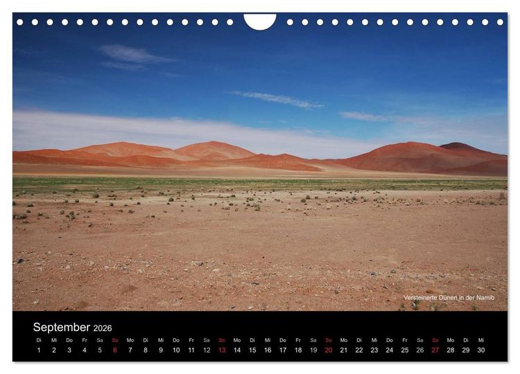 Produktbild: Namibia (Wandkalender 2026 DIN A4 quer), CALVENDO Monatskalender