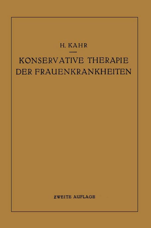 Produktbild: Konservative Therapie der Frauenkrankheiten